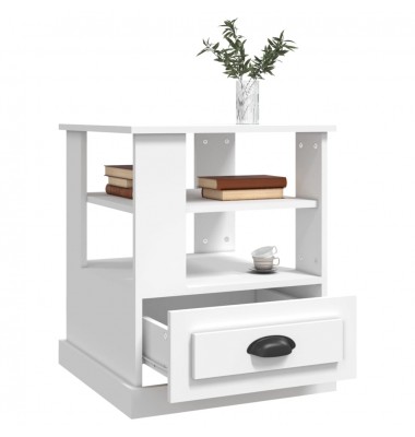  Staliukas, baltas, 50x50x60cm, apdirbta mediena - Žurnaliniai staliukai - 5