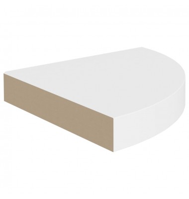  Pakabinama kampinė lentyna, baltos spalvos, 25x25x3,8cm, MDF - Pakabinamos lentynos, spintelės - 3
