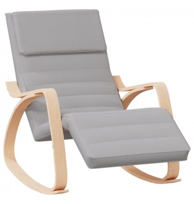  Supama kėdė, šviesiai pilkos spalvos, audinys - Supamos kėdės - 2