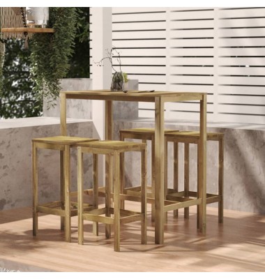  Baro stalas, 110x60x110cm, impregnuota pušies mediena - Lauko stalai, staliukai - 1