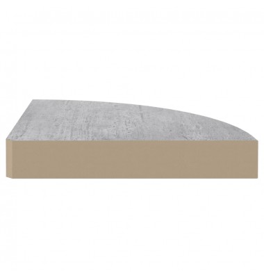  Sieninės kampinės lentynos, 2vnt., pilkos, 35x35x3,8cm, MDF - Pakabinamos lentynos, spintelės - 6