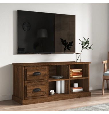  Televizoriaus spintelė, ruda ąžuolo, 102x35,5x47,5cm, mediena - TV spintelės - 1
