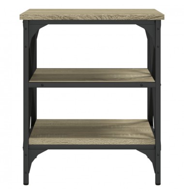  Šoniniai staliukai, 2vnt., ąžuolo, 40x42x50cm, apdirbta mediena - Žurnaliniai staliukai - 6