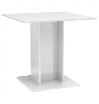  Valgomojo stalas, baltos sp., 80x80x75cm, MDP, labai blizgus - Stalai - 2