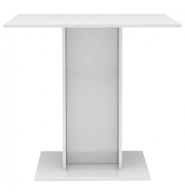  Valgomojo stalas, baltos sp., 80x80x75cm, MDP, labai blizgus - Stalai - 4
