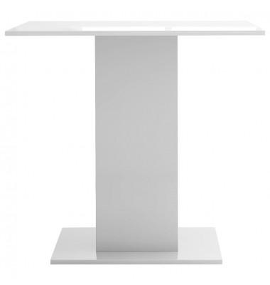  Valgomojo stalas, baltos sp., 80x80x75cm, MDP, labai blizgus - Stalai - 5