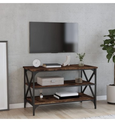  Televizoriaus spintelė, dūminio ąžuolo, 80x40x50cm, mediena - Žurnaliniai staliukai - 1