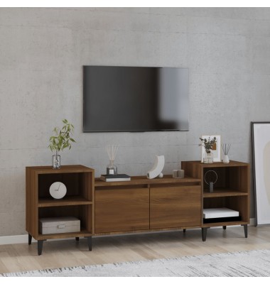  Televizoriaus spintelė, ruda ąžuolo, 160x35x55cm, mediena - TV spintelės - 1
