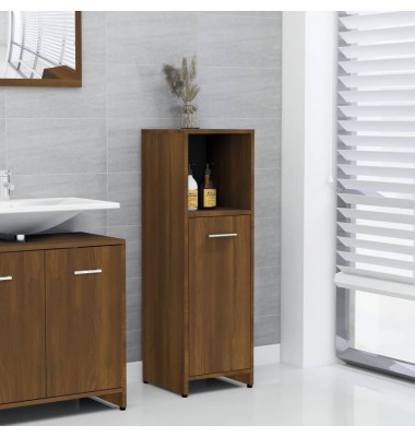  Vonios spintelė, ruda ąžuolo, 30x30x95cm, apdirbta mediena - Vonios baldų komplektai - 1