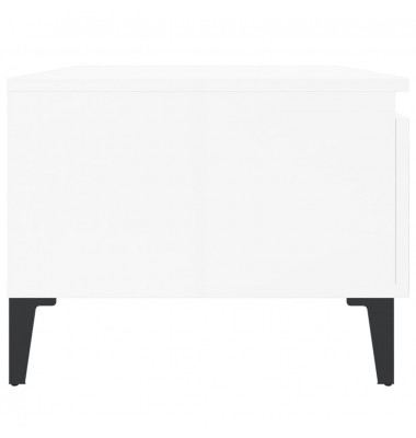  Staliukas, baltos spalvos, 50x46x35cm, mediena, blizgus - Žurnaliniai staliukai - 8