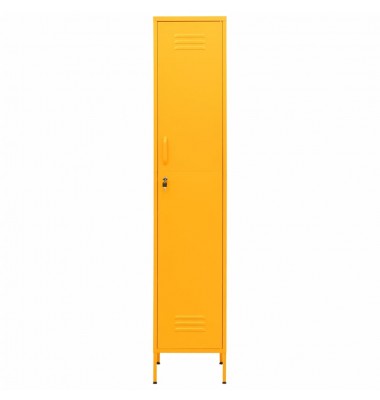  Persirengimo spintelė, garstyčių geltona, 35x46x180cm, plienas - Biuro spintos, spintelės - 3