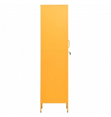  Persirengimo spintelė, garstyčių geltona, 35x46x180cm, plienas - Biuro spintos, spintelės - 4
