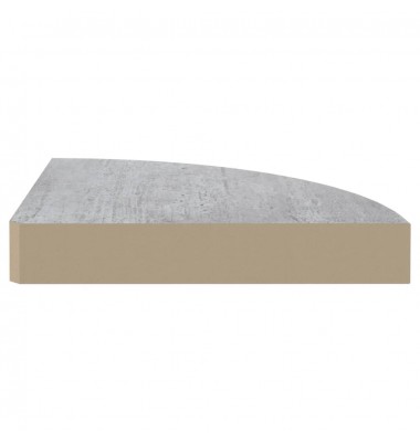  Sieninė kampinė lentyna, betono pilka, 35x35x3,8cm, MDF - Pakabinamos lentynos, spintelės - 5