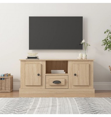  Televizoriaus spintelė, ąžuolo, 100x35,5x45cm, apdirbta mediena - TV spintelės - 1