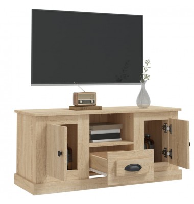  Televizoriaus spintelė, ąžuolo, 100x35,5x45cm, apdirbta mediena - TV spintelės - 5