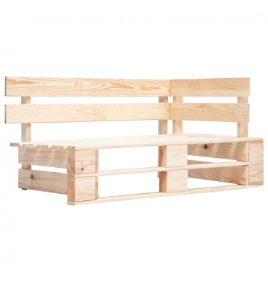 Kampinė sodo sofa iš palečių, impregnuota pušies mediena - Moduliniai lauko baldai - 2