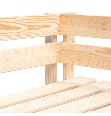  Kampinė sodo sofa iš palečių, impregnuota pušies mediena - Moduliniai lauko baldai - 5