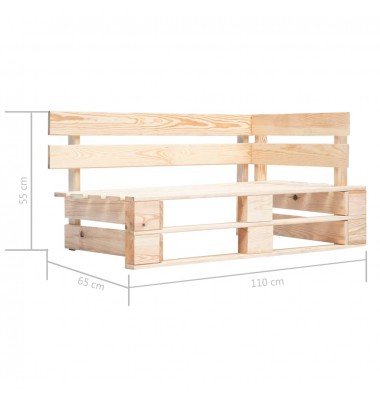  Kampinė sodo sofa iš palečių, impregnuota pušies mediena - Moduliniai lauko baldai - 7