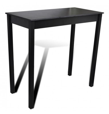  Baro stalas, MDF, juodas, 115x55x107 cm  - Stalai - 1