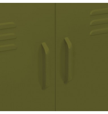  Sandėliavimo spintelė, alyvuogių žalia, 80x35x101,5cm, plienas - Biuro spintos, spintelės - 8