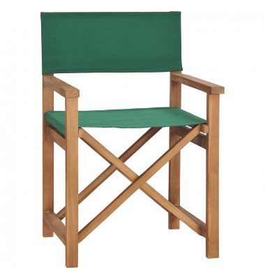  Sulankstomos režisieriaus kėdės, 2vnt., žalios, tikmedis - Lauko kėdės - 2