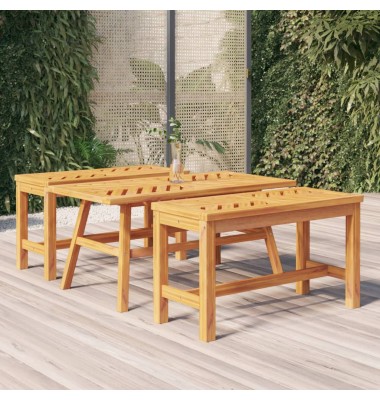  Kavos staliukas, 100x50x45cm, akacijos medienos masyvas - Lauko stalai, staliukai - 1