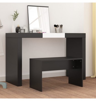  Kosmetinio staliuko kėdutė, juoda, 70x35x45cm, apdirbta mediena - Suoliukai - 1