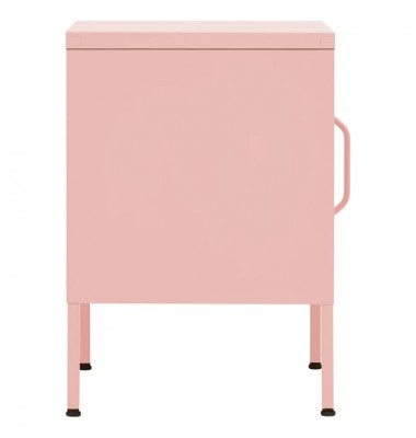  Naktinis staliukas, rožinė, 35x35x51cm, plienas - Naktinės spintelės - 6