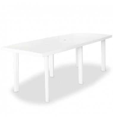  Sodo stalas, baltas, 210x96x72cm, plastikas - Lauko stalai, staliukai - 1