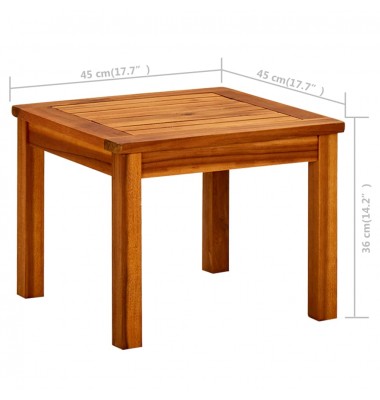  Sodo kavos staliukas, 45x45x36cm, akacijos medienos masyvas - Lauko stalai, staliukai - 7