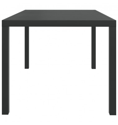  Sodo stalas, juodas, 150x90x74cm, aliuminis ir WPC - Lauko stalai, staliukai - 3