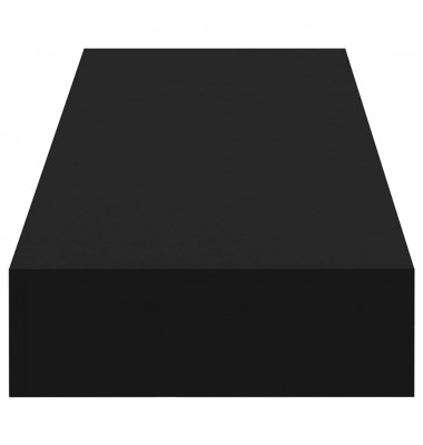  Pakabinama sieninė lentyna su stalčiumi, juoda, 80x25x8cm - Pakabinamos lentynos, spintelės - 5