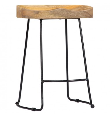  Gavin Baro taburetės, 2vnt., 46x38x52cm, mango medienos masyvas - Baro kėdės - 2