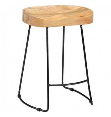  Gavin Baro taburetės, 2vnt., 46x38x52cm, mango medienos masyvas - Baro kėdės - 10