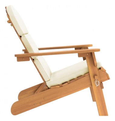  Sodo adirondack kėdė su pagalvėlėmis, akacijos medienos masyvas - Lauko kėdės - 4