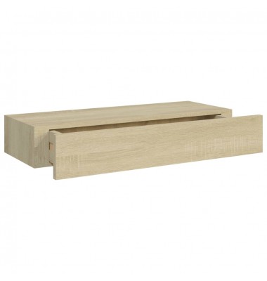  Lentynos su stalčiais, 2vnt., ąžuolo, 60x23,5x10cm, MDF - Pakabinamos lentynos, spintelės - 8