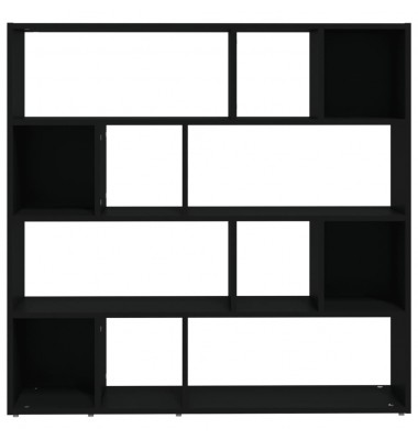  Spintelė knygoms/kambario pertvara, juoda, 105x24x102cm - Kambario pertvaros - 5