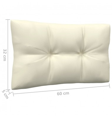  Dvivietė sodo sofa su kreminėmis pagalvėlėmis, pušies masyvas - Lauko sofos, lovos - 6