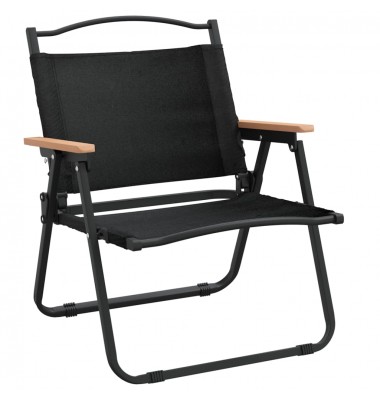  Stovyklavimo kėdės, 2vnt., juodos, 54x43x59cm, oksfordo audinys - Lauko kėdės - 3