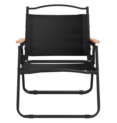  Stovyklavimo kėdės, 2vnt., juodos, 54x43x59cm, oksfordo audinys - Lauko kėdės - 4