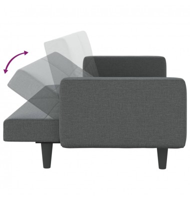  Sofa-lova su pagalvėlėmis, tamsiai pilkos spalvos, audinys - Sofos, sofos-lovos - 9