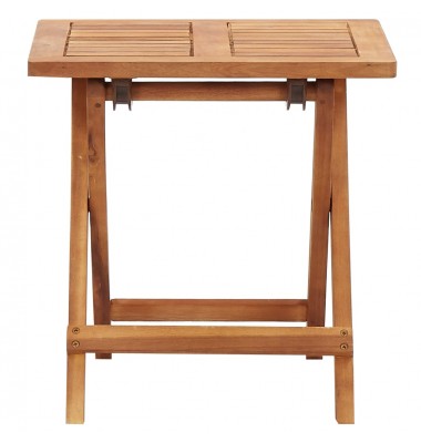  Sulankstomas sodo kavos staliukas, 40x40x40cm, akacijos masyvas  - Lauko stalai, staliukai - 2