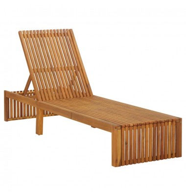  Saulės gultas, akacijos medienos masyvas - Gultai, šezlongai - 1