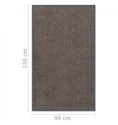  Durų kilimėlis, tamsiai rudos spalvos, 90x150cm, dygsniuotas - Durų, virtuvės kilimai - 6