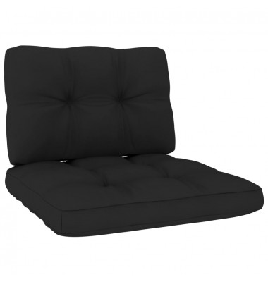  Sodo kėdė su juodomis pagalvėlėmis, impregnuota pušies mediena - Lauko kėdės - 4