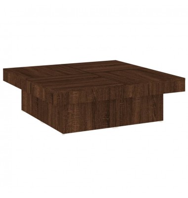  Kavos staliukas, rudas ąžuolo, 90x90x28cm, apdirbta mediena - Kavos staliukai - 2