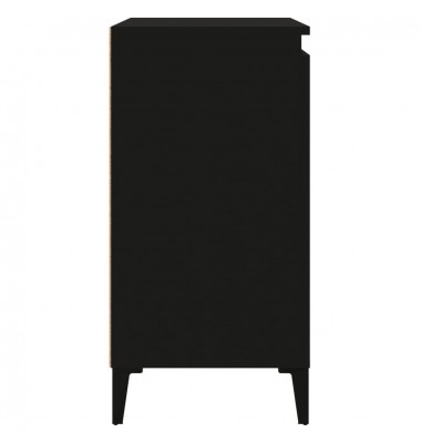  Naktinės spintelės, 2vnt., juodos, 40x35x70cm, apdirbta mediena - Naktinės spintelės - 8