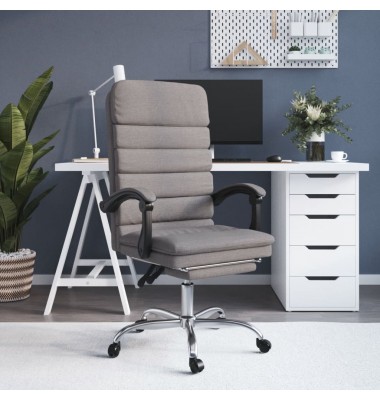  Atlošiama masažinė biuro kėdė, taupe spalvos, audinys - Biuro kėdės - 1