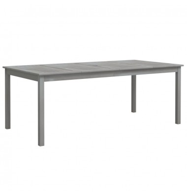  Sodo stalas, pilkas, 200x100x75cm, akacijos medienos masyvas - Lauko stalai, staliukai - 2