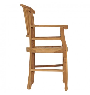  Sodo kėdės, 2vnt., tikmedžio medienos masyvas - Lauko kėdės - 4